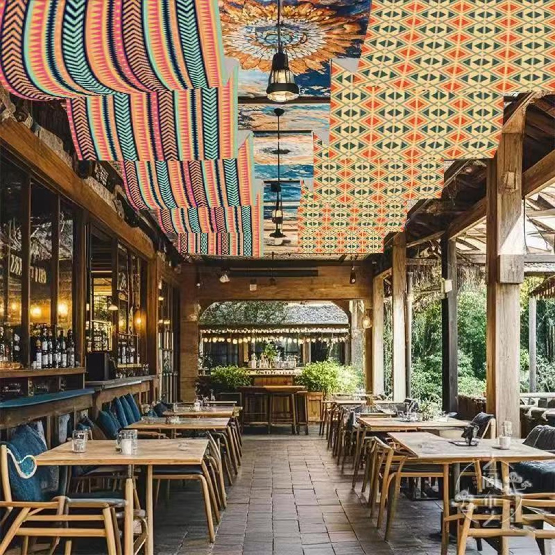 Fabric Canopy - Resort Drapery sample